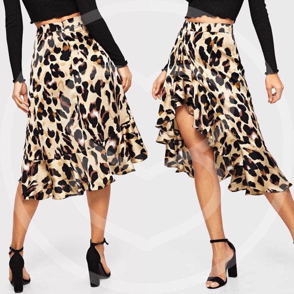 YUMA Leopard Print Midi Skirt - Picture 4 of 5